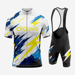 Men’s Cycling Jersey and Shorts Set - White Smoke - K2 Sportswear | Custom Sports Uniforms & Apparels - K2 Sportswear