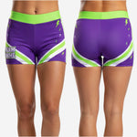 Personalized Cheer Team Shorts - Custom Athletic Performance Shorts Purple