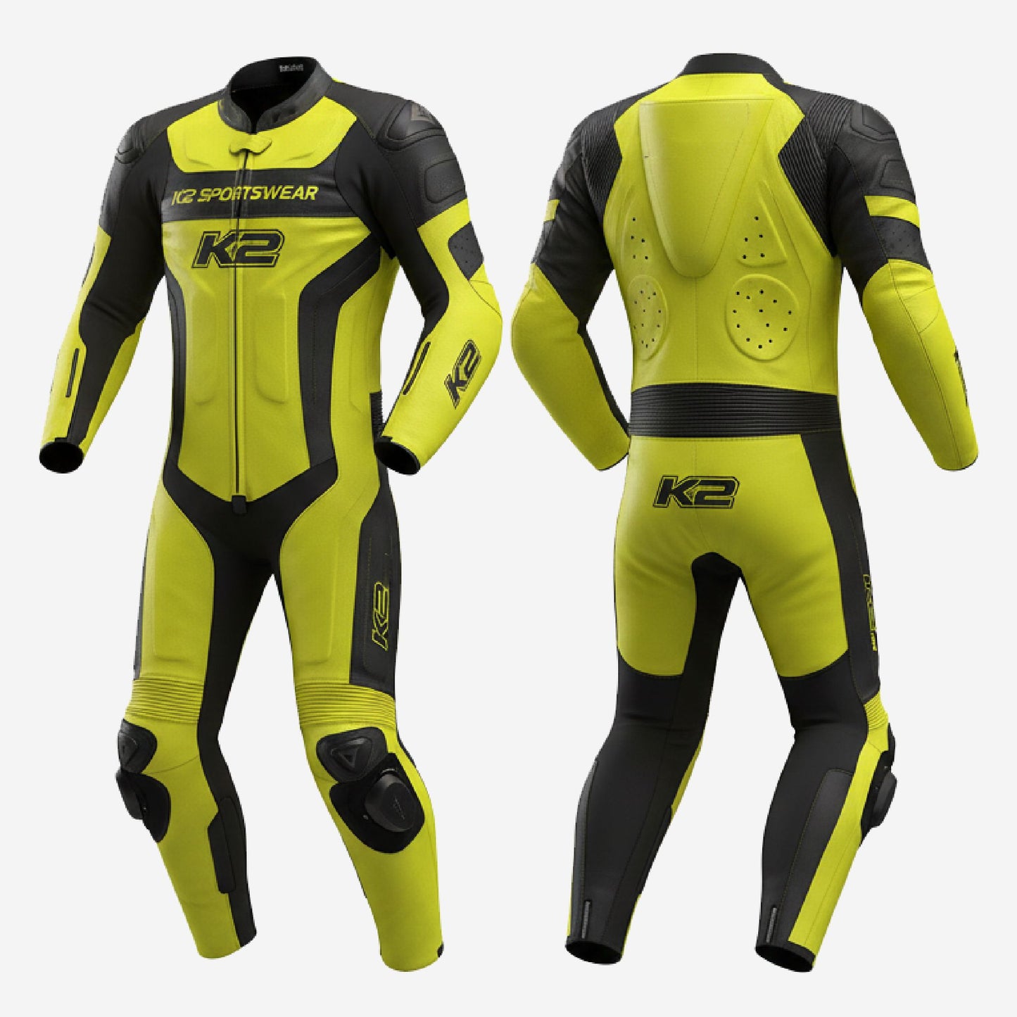 Custom Motorcycle Racing Leather Suit - One Piece Track Day Suit with Armor
