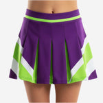 Custom Cheerleading Skirt - Knife Pleated Box Pleat Color Block Cheer Skirt