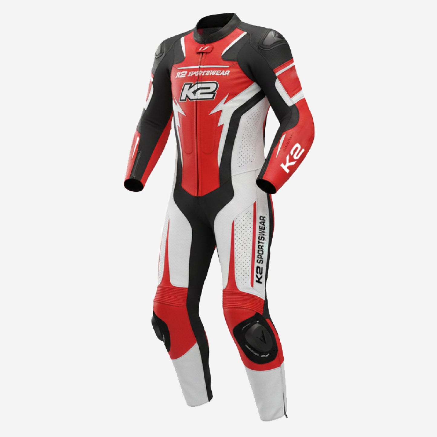 Custom Motorcycle Racing Suit - One Piece Leather Racing Suit with Armor