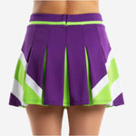 Custom Cheerleading Skirt - Knife Pleated Box Pleat Color Block Cheer Skirt