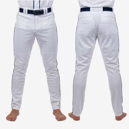 Custom Baseball Pants - Custom Team Colors Uniform Pants in White