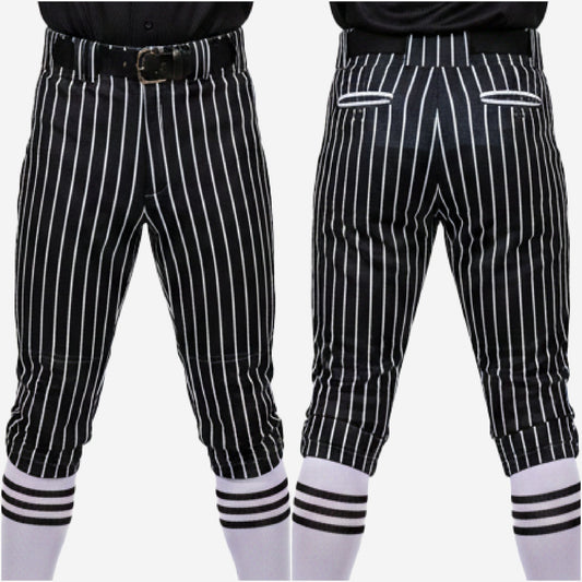 Personalized Baseball Knicker Pants - Custom Pinstripe Baseball Uniform Pants