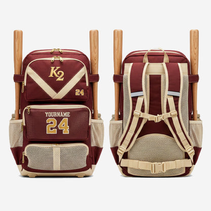 Personalized Baseball Bag - Custom Team Baseball Duffle Bag with Name