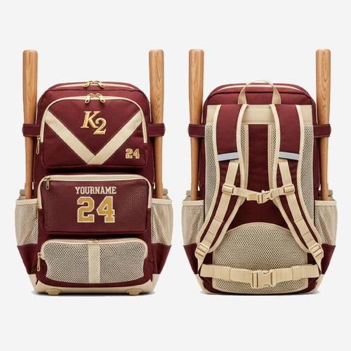 Personalized Baseball Bag - Custom Team Baseball Duffle Bag with Name