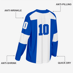 Blue Custom Ice Hockey Jersey – Team Wear - K2 Sportswear | Custom Sports Uniforms & Apparels - K2 Sportswear