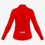 Premium Red Women's Long Sleeve Cycling Jersey - K2 Sportswear | Custom Sports Uniforms & Apparels - K2 Sportswear