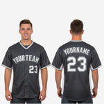 Custom Baseball Team Jersey - Full Button Baseball Jersey Custom Name & Number