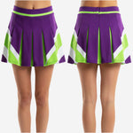 Custom Cheerleading Skirt - Knife Pleated Box Pleat Color Block Cheer Skirt