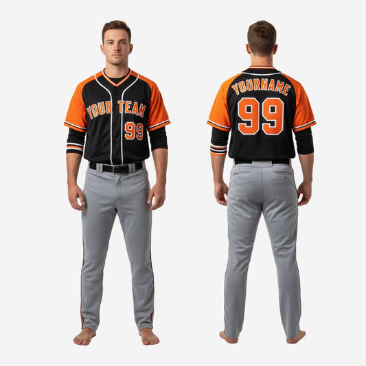 Custom Baseball Team Uniform - Jersey & Pants Custom Name Number