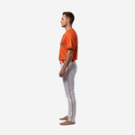 Personalized Baseball Uniform in Orange - Custom V-Neck Jersey & Pants Complete Set