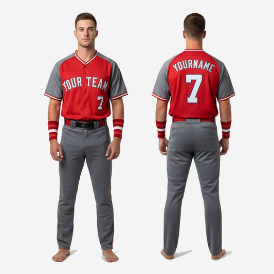 Personalized Baseball Uniform Set - Custom Jersey Pants Sublimation Team Design