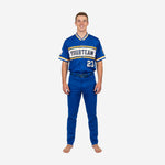 Custom Youth Baseball Uniform Set - V-Neck Jersey & Pants Sublimated in Blue