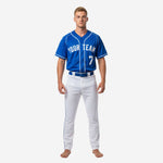 Custom Baseball Team Uniform in Blue/White - Jersey & Pants Custom Name Number Set