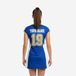 Personalized Cheer Competition Dress - Girls Cheer Uniform in Blue