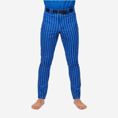 Custom Pinstripe Baseball Pants - Custom Team Colors Uniform Pants in Blue