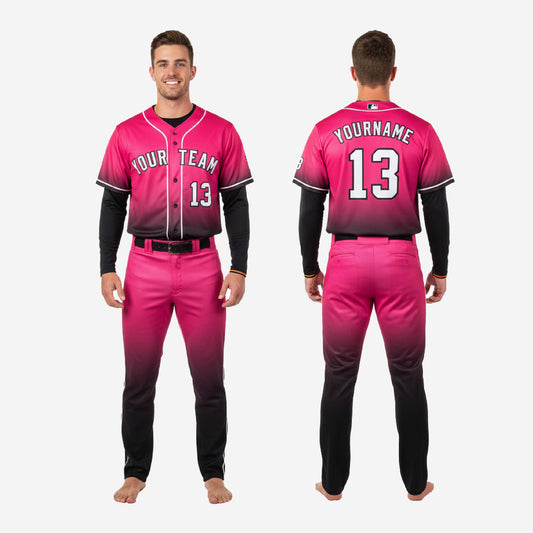 Personalized Baseball Uniform Set - Custom Jersey Pants Sublimation Team