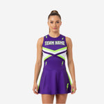 Personalized Cheer Competition Dress - Girls Cheer Uniform in Purple