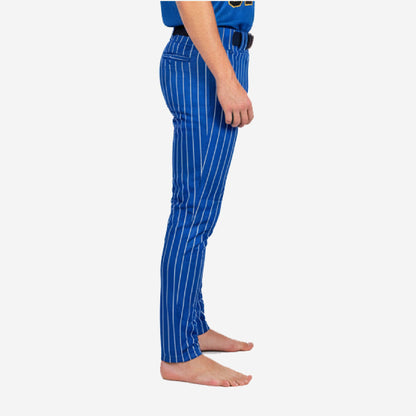 Custom Pinstripe Baseball Pants - Custom Team Colors Uniform Pants in Blue