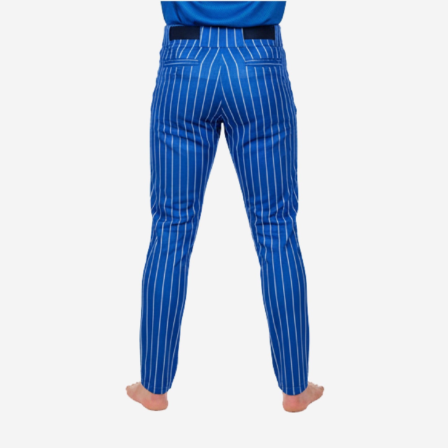 Custom Pinstripe Baseball Pants - Custom Team Colors Uniform Pants in Blue