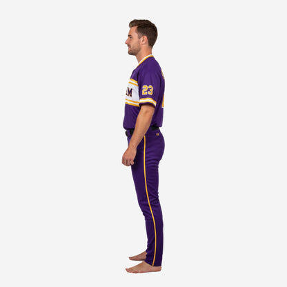 Personalized Baseball Team Uniform - Custom Jersey & Pants Set in Purple