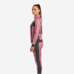 Custom Cheerleading Pink Warmup Set - Full Zip Jacket & Pants Team Name Design