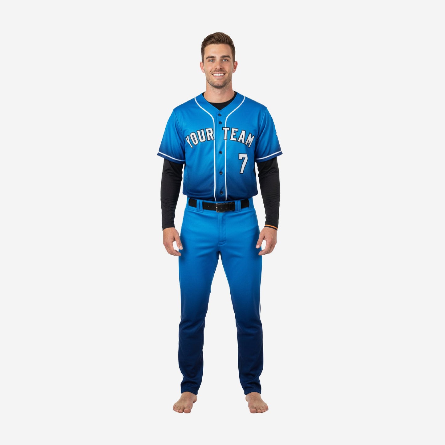 Custom Baseball Uniform - Complete Jersey Pants Set Team Name Number