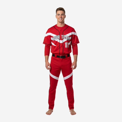 Custom Baseball Uniform - Complete Jersey Pants Set Team Name Number