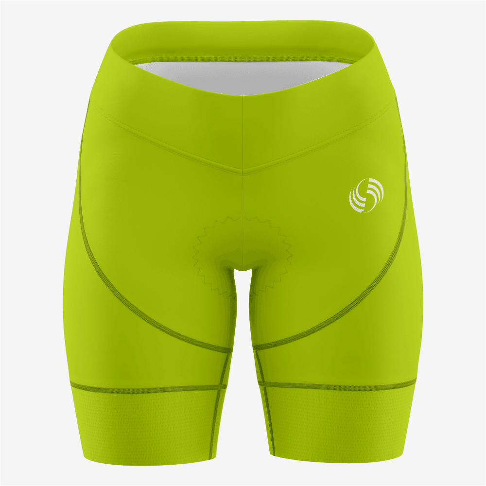 Personalized Apple Green Women's Cycling Shorts