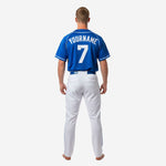 Custom Baseball Team Uniform in Blue/White - Jersey & Pants Custom Name Number Set