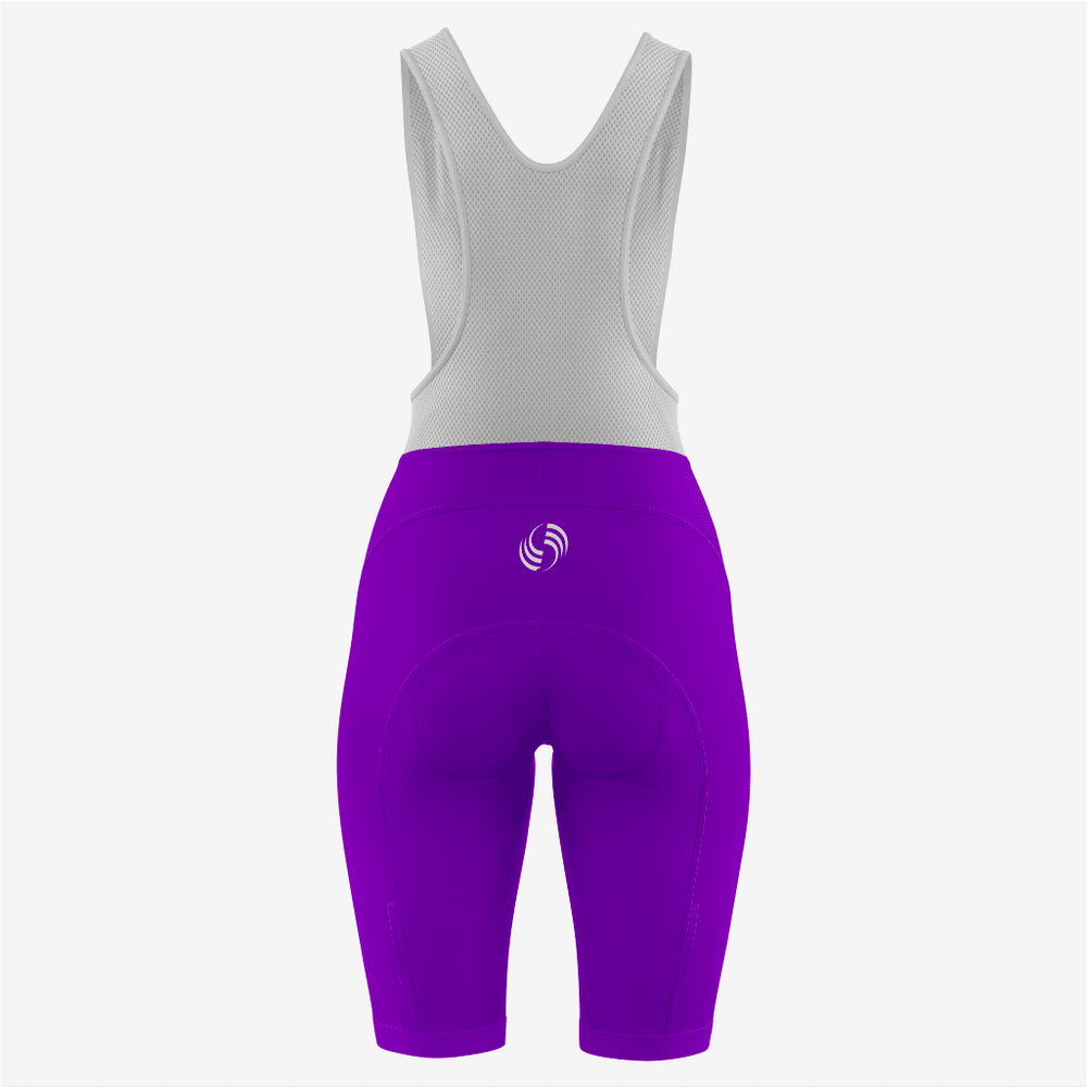 Personalized Purple Women’s Cycling Bib Shorts – Ultimate Ride Comfort