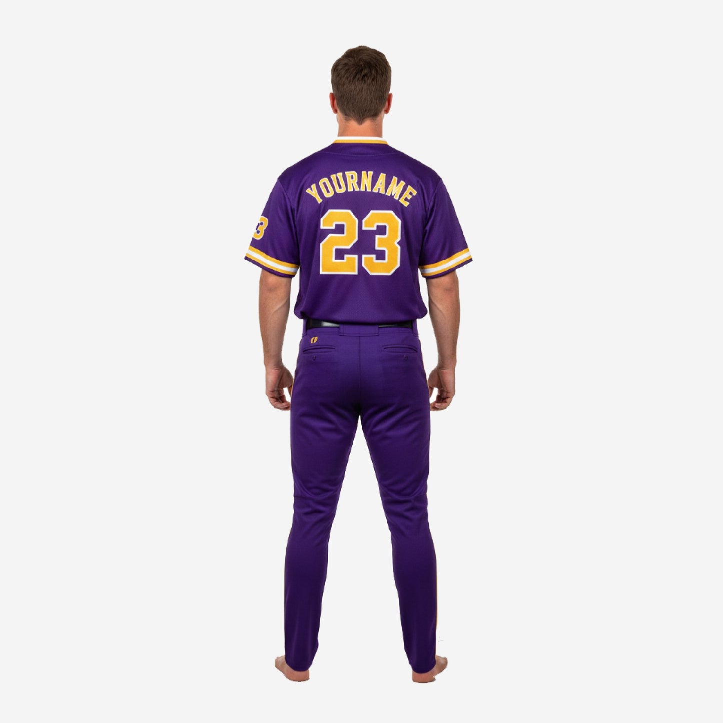 Personalized Baseball Team Uniform - Custom Jersey & Pants Set in Purple