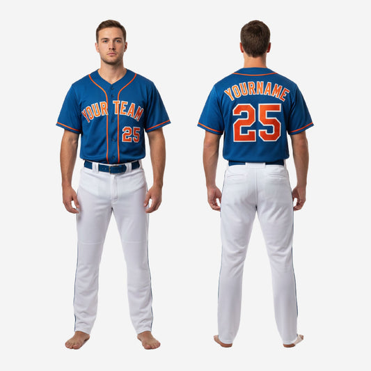 Custom Baseball Uniform - Complete Jersey & Pants Set Team Name Number