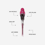 Custom Cheerleading Bow in Pink - Rhinestone Hair Bow Ponytail Holder
