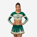Custom Competition Cheerleading Uniform - Long Sleeve Crop Top & Skirt with Team Customization