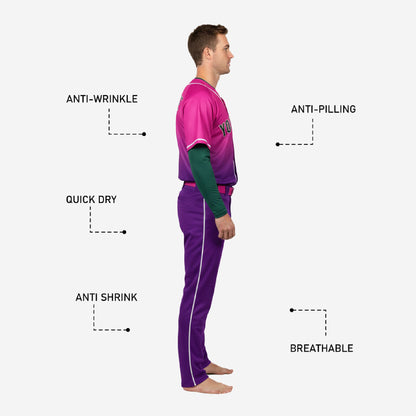 Custom Baseball Uniform - Complete Jersey Pants Set Team Name Number