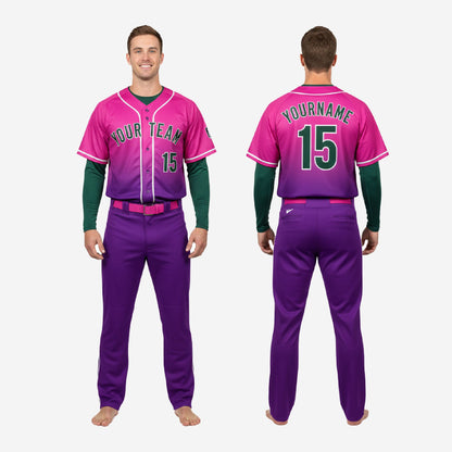 Custom Baseball Uniform - Complete Jersey Pants Set Team Name Number