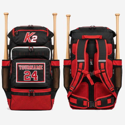 Personalized Baseball Bag - Custom Team Baseball Duffle Bag with Name