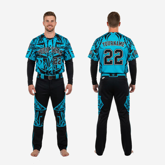 Personalized Baseball Uniform Set - Custom Jersey & Pants Sublimation Print