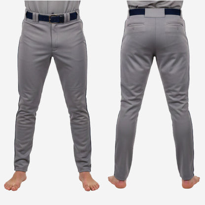 Custom Baseball Pants - Custom Team Colors Uniform Pants in Gray