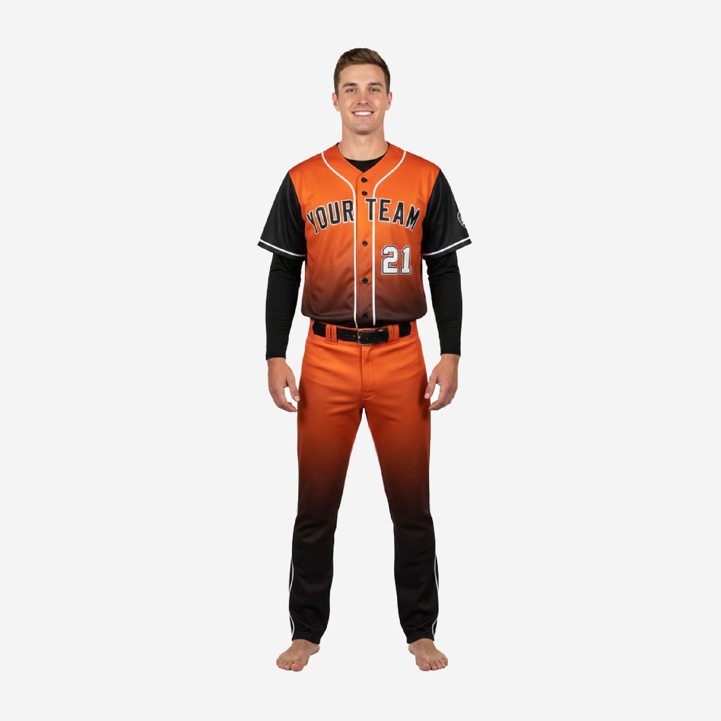 Custom Baseball Uniform - Complete Jersey Pants Set Team Name Number