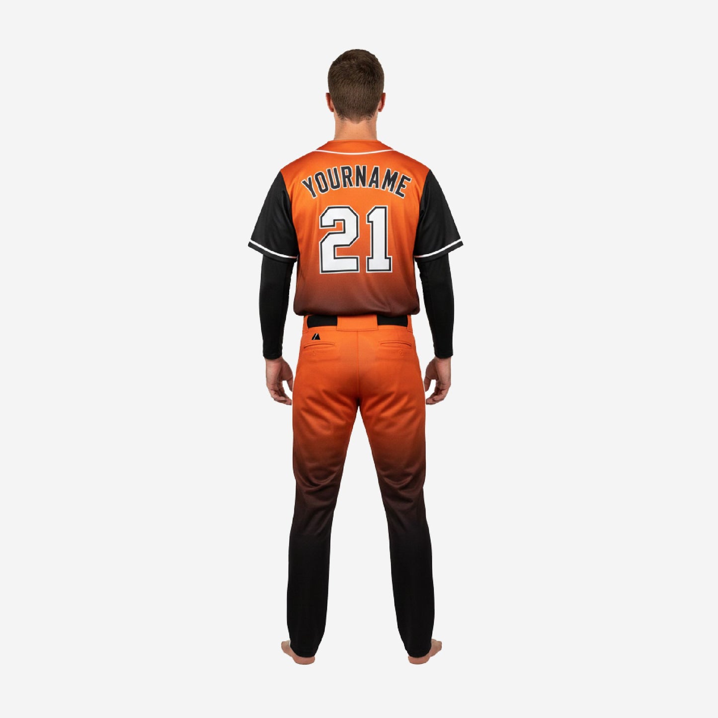 Custom Baseball Uniform - Complete Jersey Pants Set Team Name Number