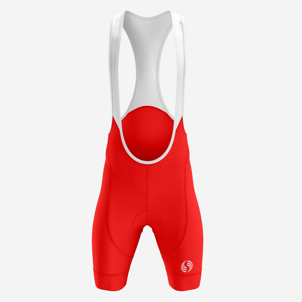 Crimson Red Cycling Bib Shorts – Performance Fit