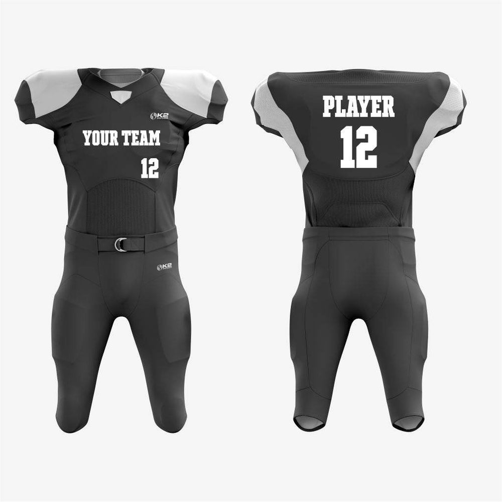 Custom Black American Football Jersey/Kit – Men & Women