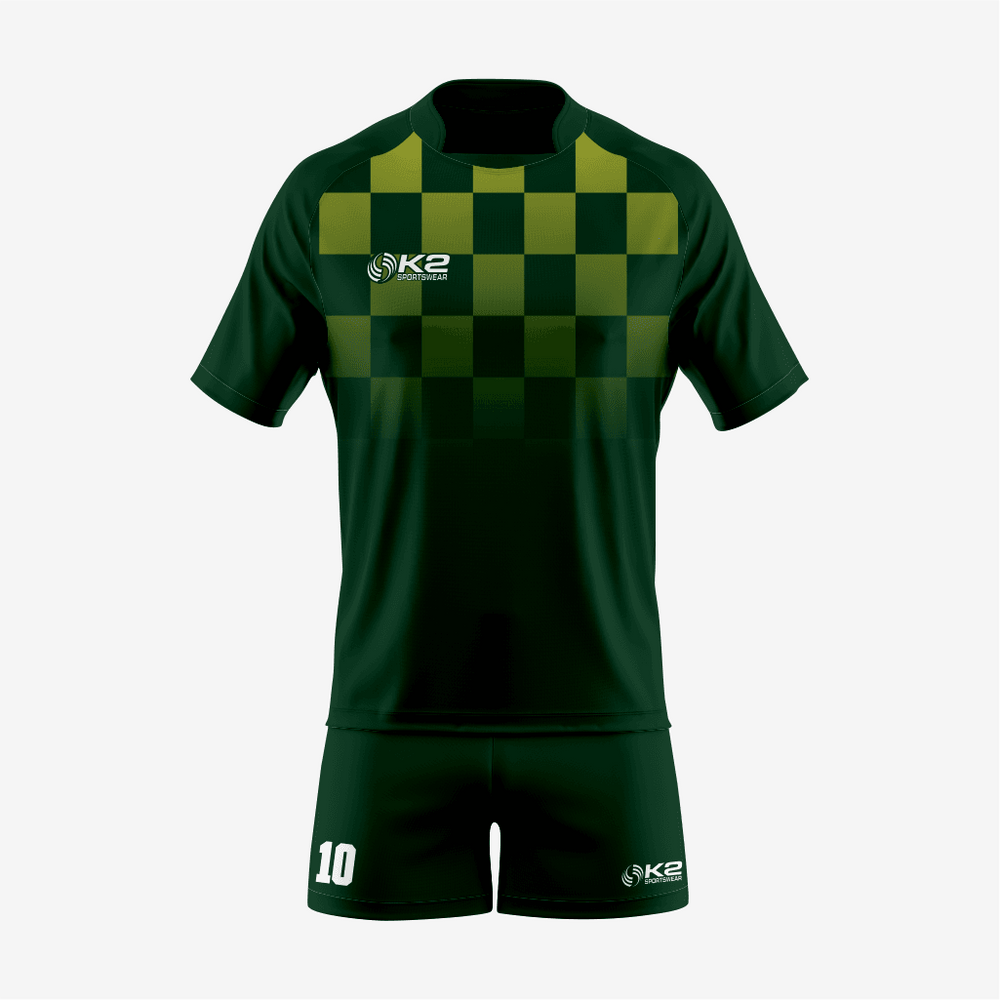 Customized Rugby Uniform Set in Dark Green