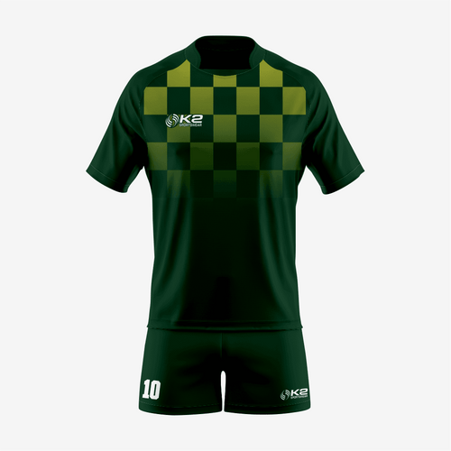 Customized Rugby Uniform Set in Dark Green - K2 Sportswear | Custom Sports Uniforms & Apparels - K2 Sportswear
