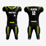 Black/Yellow American Football Kit for Men/Women/Youth - K2 Sportswear | Custom Sports Uniforms & Apparels - K2 Sportswear