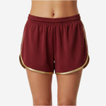 Custom Cheerleading Shorts - Athletic Practice Shorts in Dark Red