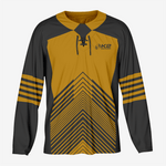 Custom Gold/Black Ice Hockey Jersey – Pro Quality - K2 Sportswear | Custom Sports Uniforms & Apparels - K2 Sportswear